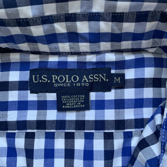 U.S. Polo Assn. Plaid Button Down Long Sleeve Shirt - Picture 4 of 8